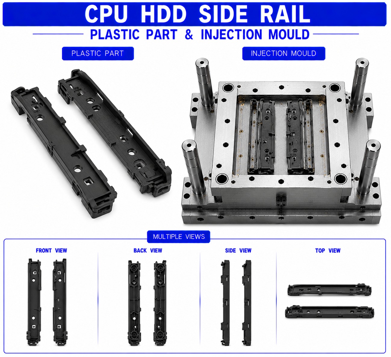 CPU Plastic HDD Side Rail